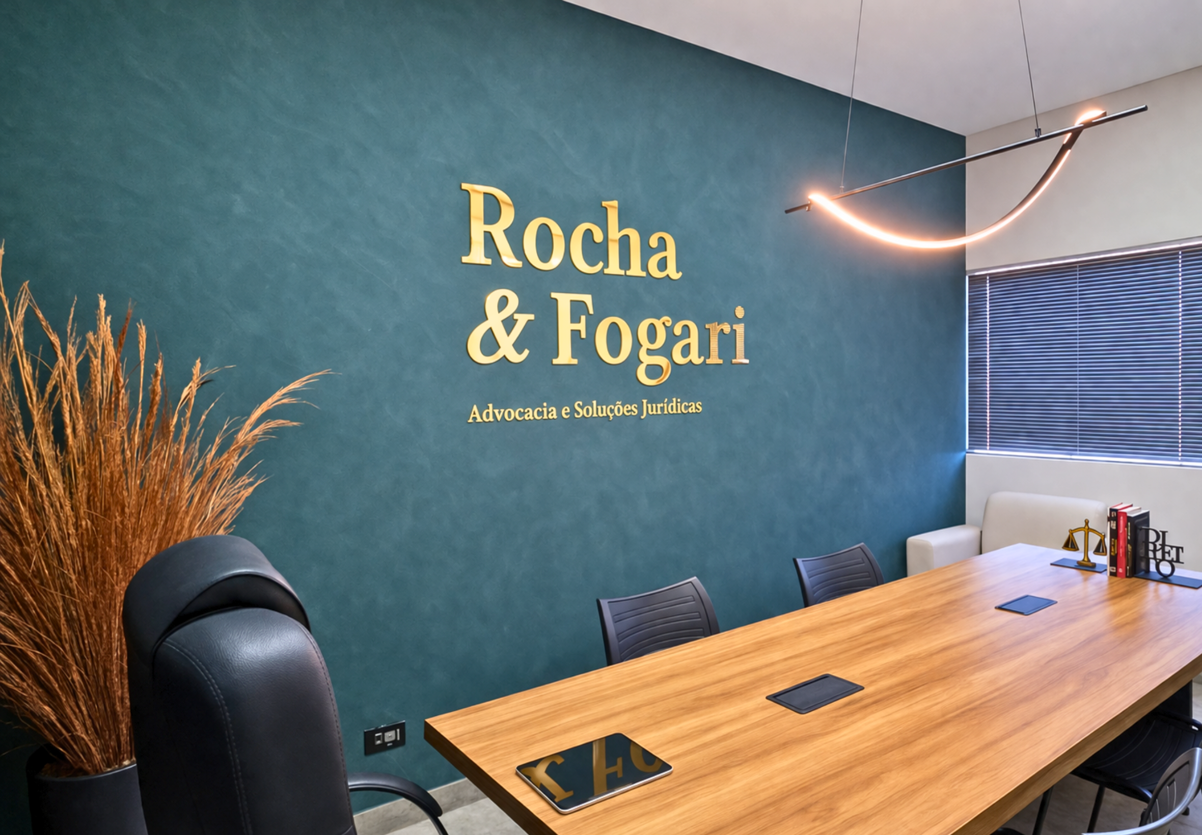 Sala de reunião do escritório Rocha e Fogari